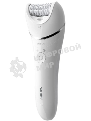 Эпилятор Philips Series 8000 BRE700/01 Цвет: белый (требуется адаптер)