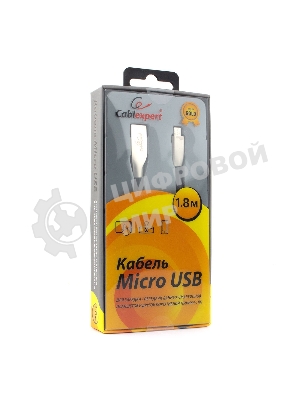 Кабель USB2.0 Cablexpert CC-G-mUSB01Bk-1.8M, AM/microB, серия Gold, длина 1.8м, черный, блистер
