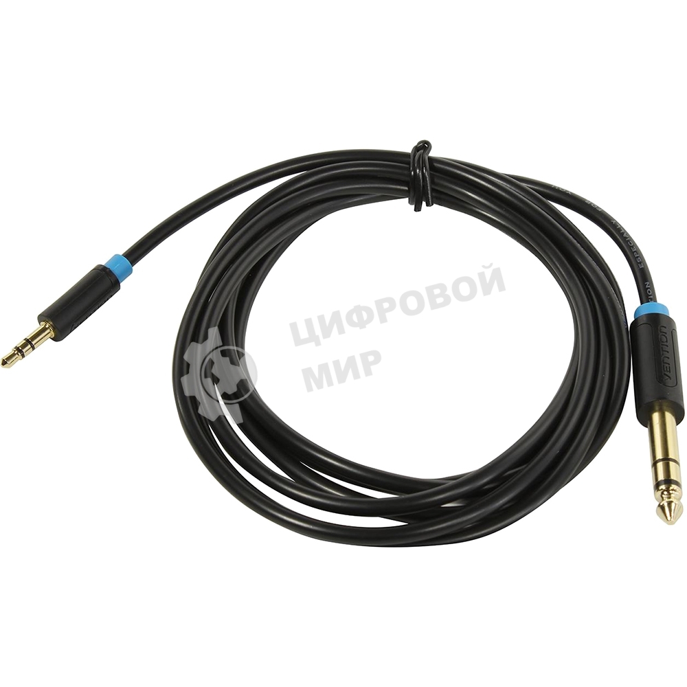 Кабель Vention аудио Jack 6,5 мм M/3,5 M - 2 м