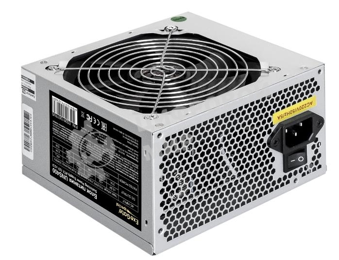 Блок питания ExeGate UNS400 (ES261567RUS), 400Вт, 120мм, серый