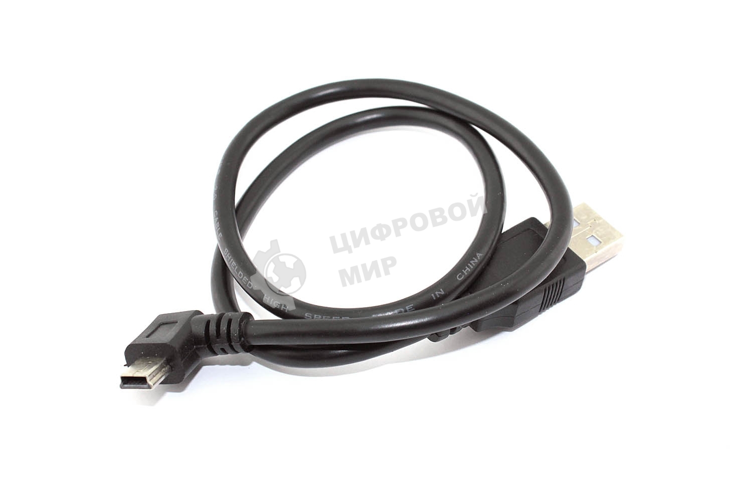 Кабель USB Type A на Mini USB угол вправо 0,5 м