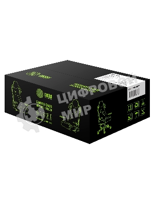 Кресло Cactus CS-CHR-090BLW черный, экокожа