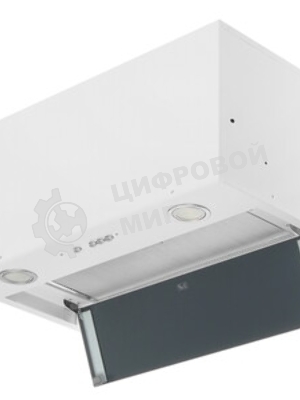 Вытяжка встраиваемая Elikor Cube 60П-1000 белый SM/белый, 59.8 см, 1000 куб. м/ч, 57 дБ
