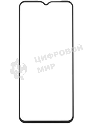 Защитное стекло для экрана DF rmColor-11 черный для Realme C15 прозрачная 1шт. (DF RMCOLOR-11 (BLACK))