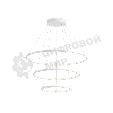 Подвесной светодиодный светильник Ambrella light FL5511/3+9 WH белый 90W 3000K/4200K/6400K D800/600/400*1300 (без ПДУ)