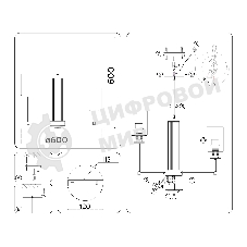 Люстра Ambrella light LH56215/6 BS/FR латунь/белый матовый E27/6 max 60W D600*600
