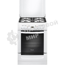 Плита комбинированная Gefest ПГЭ 6102-03 белый, конфорок 4 газовых, духовка 55 л, 60 см x 85 см x 60 см