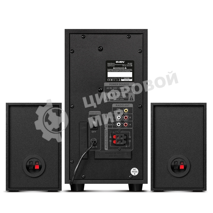 Акустическая система SVEN AC MS-2055, черный (55Вт, FM-тюнер, USB/SD, дисплей, ПДУ, Bluetooth)
