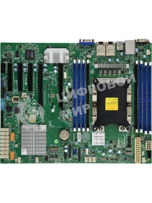 Материнская плата Supermicro MBD-X11SPI-TF-B Xeon Single Socket S3647, 8x 288-pin DDR4 DIMM slots, 2x 10GbE LAN ports, 10x SATA3 (6Gbps) via C622, Bulk