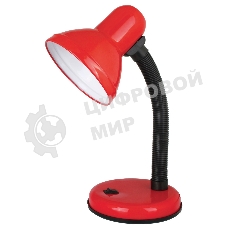 Светильник UF-301 С04 настол. 230В 60Вт красн. Ultraflash 12358