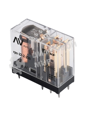 Реле промежуточное РП slim 22/2 5А 230В AC AVERES EKF rps-22-2-230