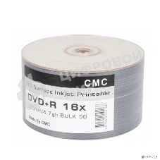 Диски CMC DVD+R 4,7 Gb 16x Bulk/50 Full Ink Print