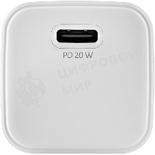 Сетевое зарядное устройство uBear WC20WH01-AD 20W 3A (PD+QC) USB-C универсальное белый