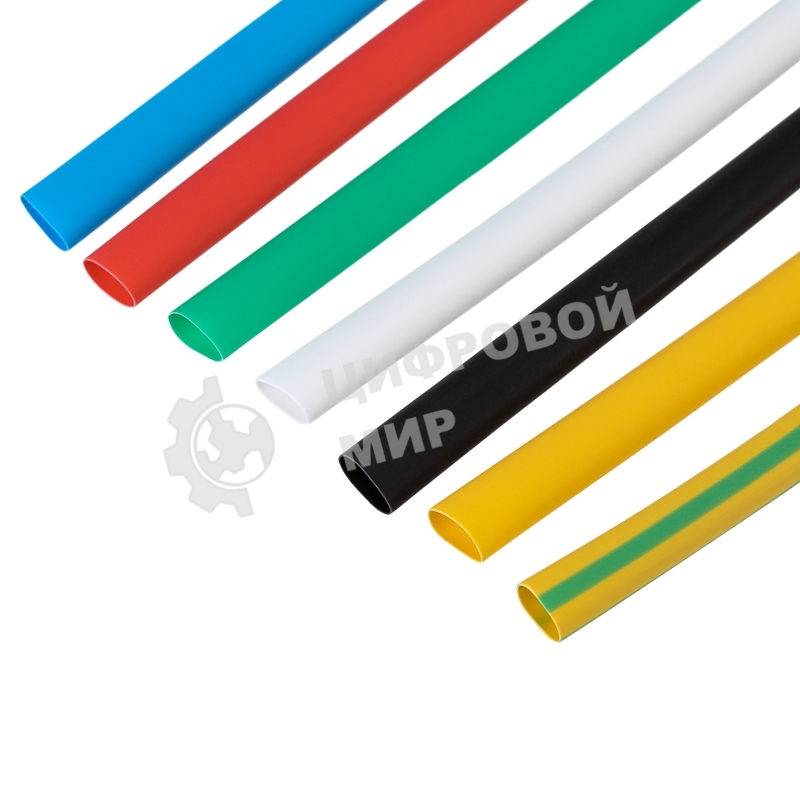 Набор термоусаживаемых трубок Rexant №13 ТУТ нг 4/2 мм, 7 цветов (упак. 21 шт. по 10 см)