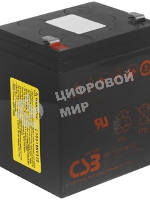 Батарея CSB HR 1221W (12V, 5Ah) F2