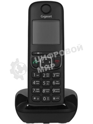 Дополнительная трубка Dect Gigaset AS690HX черный для AS690