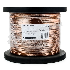 Акустический кабель Cablexpert CC-TC2x1,0-100M, прозрачный, 100 м, на катушке