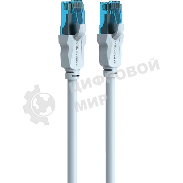 Патч-корд Vention прямой UTP cat.5е, RJ45 - 0,75м. Серый VAP-A10-S075