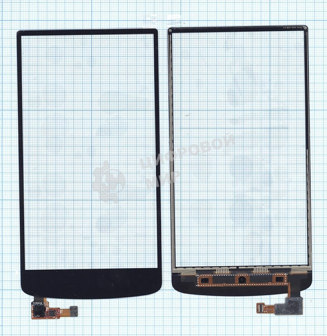 Сенсорное стекло (тачскрин) для OPPO N1, черное