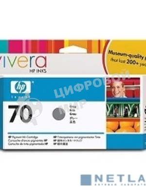 Картридж струйный HP №70 C9450A серый для HP DJ Z2100/Z3100 (130мл)