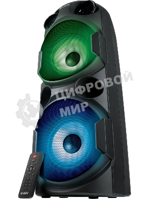 Колонка АС SVEN PS-750, черный (80 Вт, TWS, Bluetooth, FM, USB, microSD, LED-дисплей, 2х4400мА*ч)