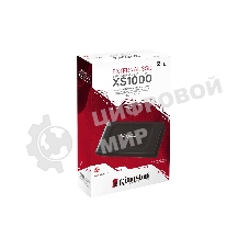 Внешний SSD Kingston XS1000, 1Tb, USB Type-C 3.1, R/W 1050 МБ/с / 1000 МБ/с черный