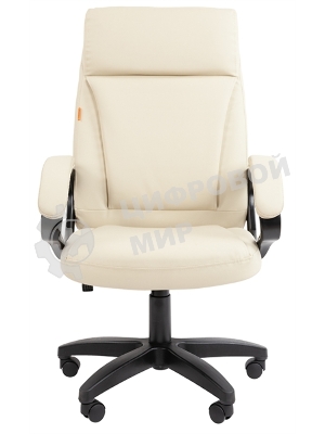 Кресло офисное Chairman 794 LT светло-бежевый, экокожа, черный пласт. Россия