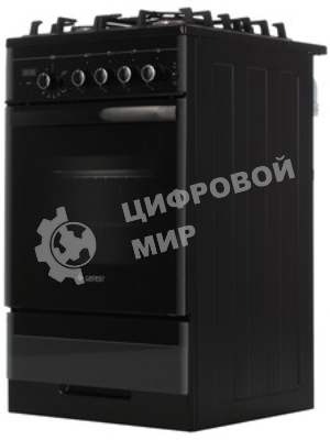 Плита газовая Gefest ПГ 5500-03 0044 черный, конфорок 4 шт, духовка 52 л, 50 см x 85 см x 58.5 см