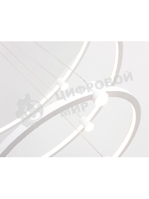 Подвесной светодиодный светильник Ambrella light FL5511/3+9 WH белый 90W 3000K/4200K/6400K D800/600/400*1300 (без ПДУ)