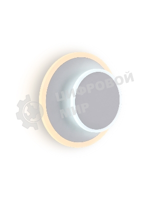 Настенный светодиодный светильник с выключателем Ambrella light FW105 WH/S белый/песок LED 3000K/6400K 15W 240*190*50