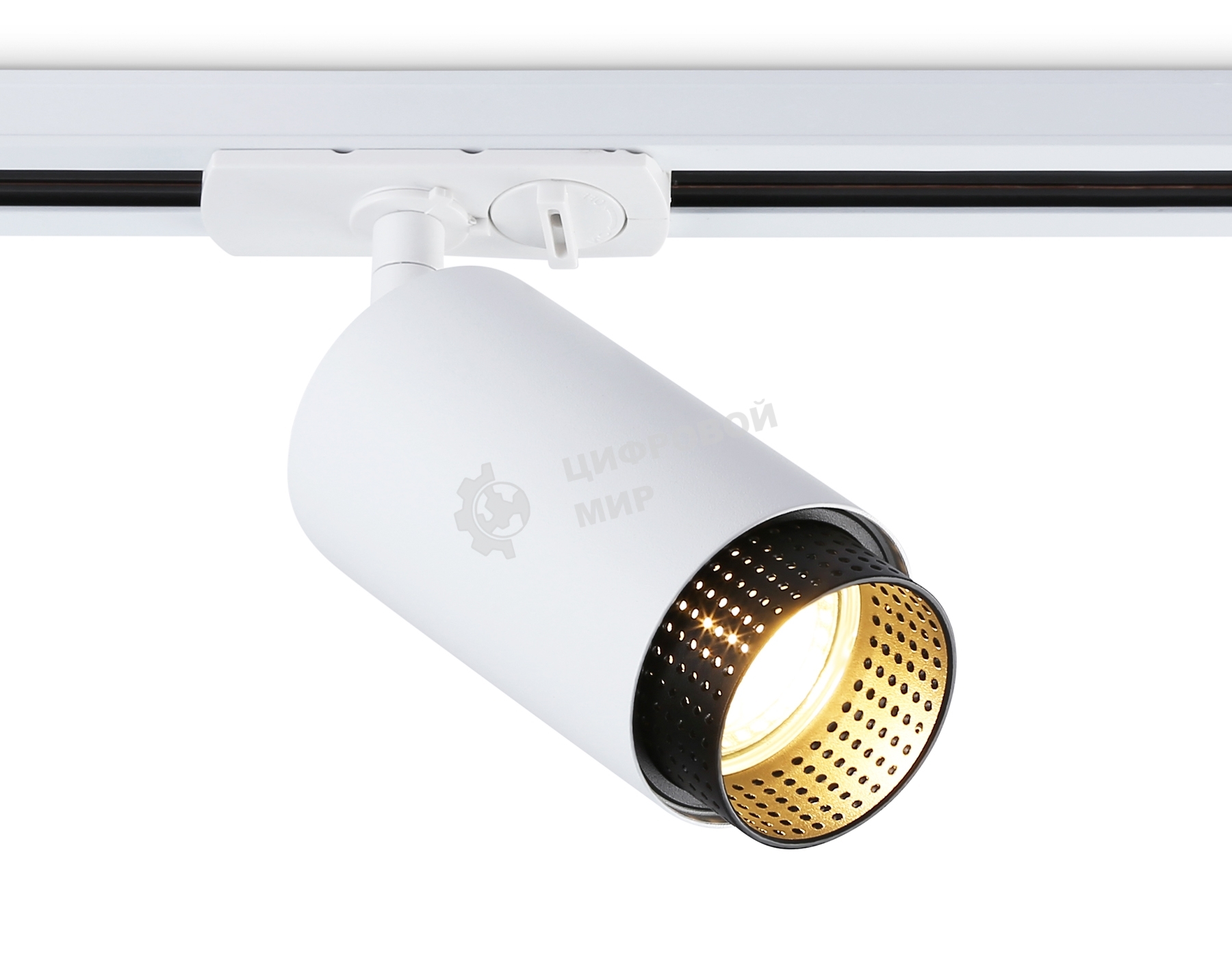 Трековый однофазный светильник Ambrella light GL5161 WH/BK белый/черный GU10 max 12W D60*190