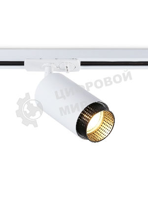 Трековый однофазный светильник Ambrella light GL5161 WH/BK белый/черный GU10 max 12W D60*190
