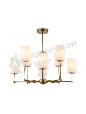 Люстра Ambrella light LH56217/8 BS/FR латунь/белый матовый E27/8 max 60W D700*600
