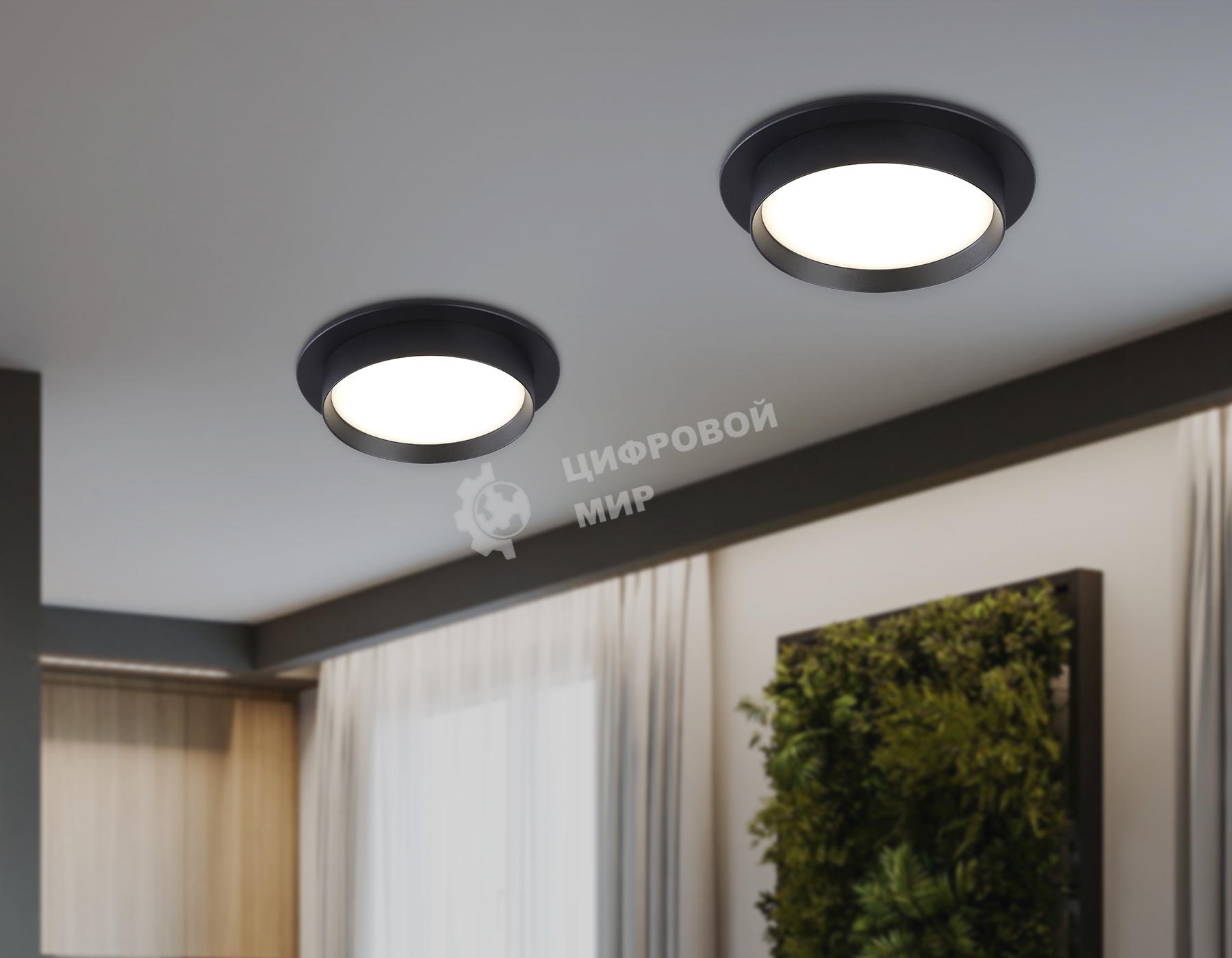 Светильник Ambrella light TN5227 BK черный GX53 D110*35