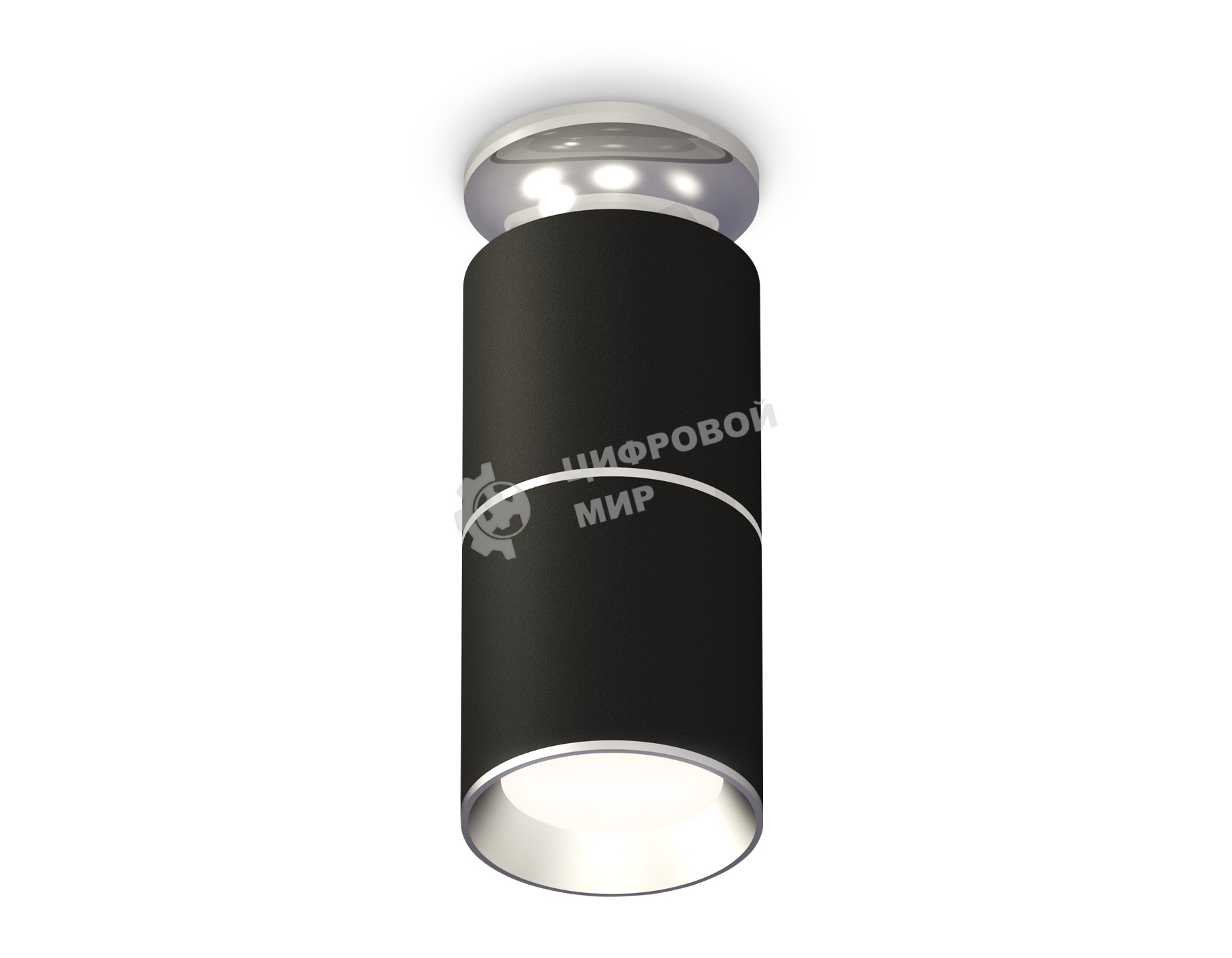 Светильник Ambrella Light XS6302220 SBK/PSL черный песок/серебро полированное MR16 GU5.3 (N6903, C6302, A2060, N6104)
