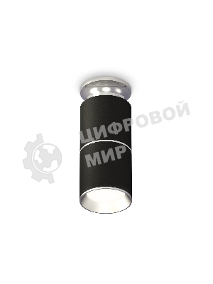 Светильник Ambrella Light XS6302220 SBK/PSL черный песок/серебро полированное MR16 GU5.3 (N6903, C6302, A2060, N6104)