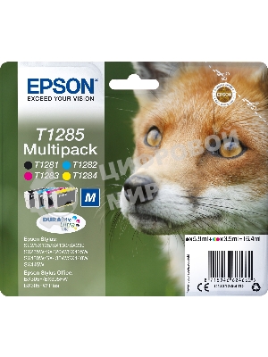 Картридж струйный Epson T1285 C13T12854012 4цв. набор карт. для Epson S22/SX125
