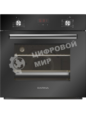 Духовой шкаф электрический Darina 2V5 BDE 112 708 B черный, встраиваемый