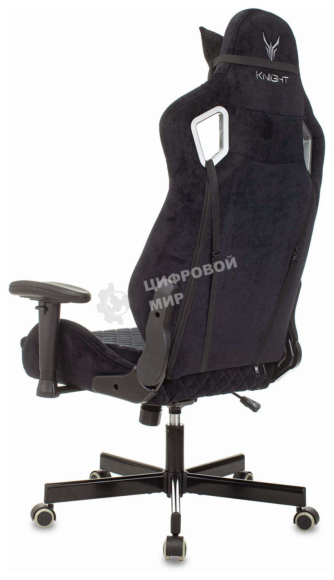 Кресло игровое Бюрократ Knight Outrider Light-20 черный с подголов. крестовина металл