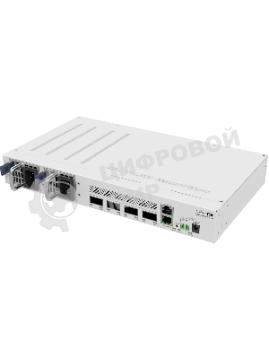 Коммутатор Mikrotik CRS504-4XQ-IN, 1x10Base-T/100Base-TX, 4xQSFP28, Switching capacity 800 Gbps