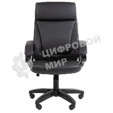 Кресло офисное Chairman 794 LT черный, экокожа, черный пласт. Россия
