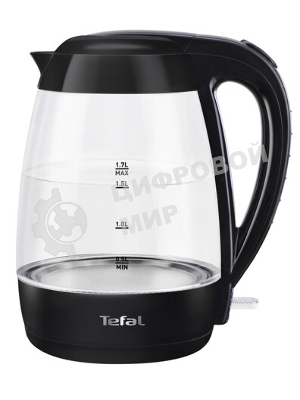 Электрочайник Tefal KO 450832 черный, 1.7 л, 2400 Вт, скрытый нагревательный элемент