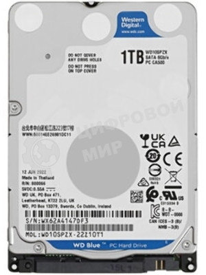Жесткий диск Western Digital Blue WD10SPZX 1ТБ 2,5