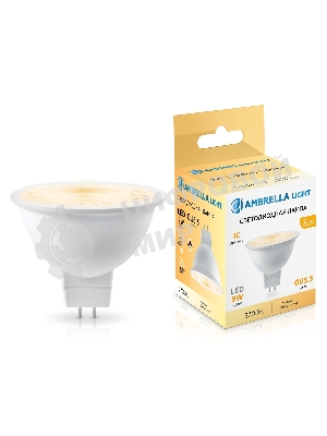 Лампа светодиодная	Ambrella light 170903 LED MR16 9W IC GU5.3 2700K 175-265V 38°