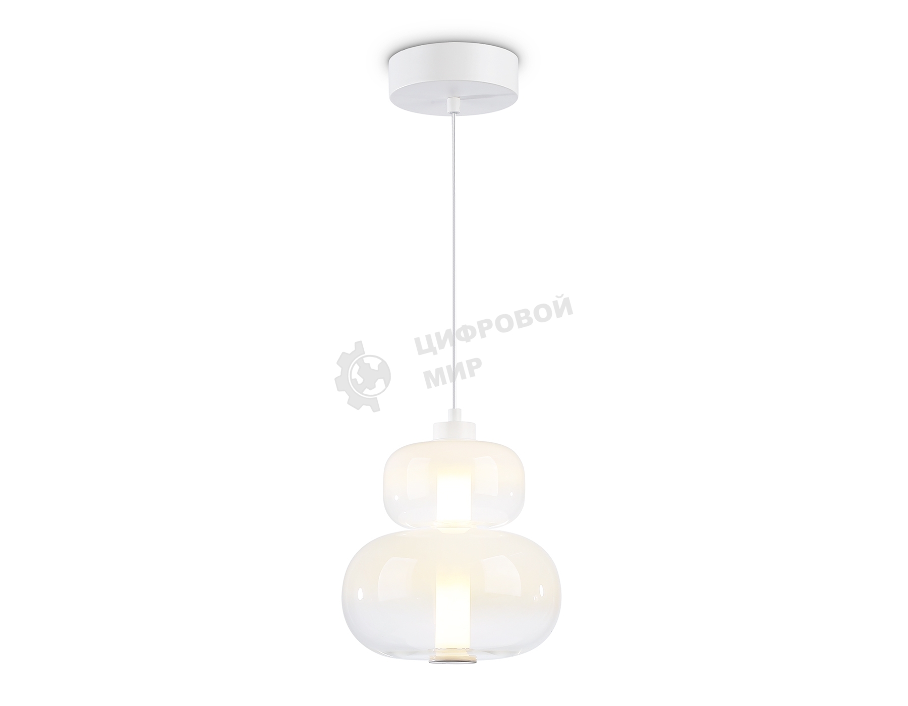 Подвесной светодиодный светильник Ambrella light LH11051 WH/FR белый/белый матовый 12W 3000K D230*265