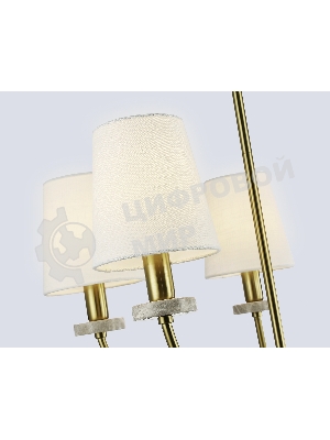 Люстра Ambrella light LH75351/5 SB/WH бронза/белый E14*5 max 40W D630*780