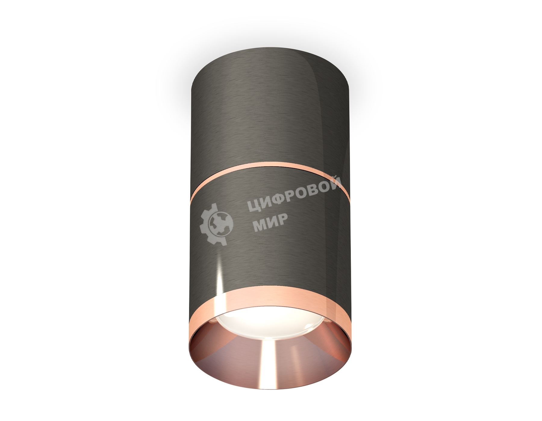 Светильник Ambrella Light XS7403101 DCH/PPG черный хром/золото розовое полированное MR16 GU5.3 (C7403, A2073, C7403, N7035)