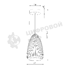 40009/1 LED / подвесной светильник / черный