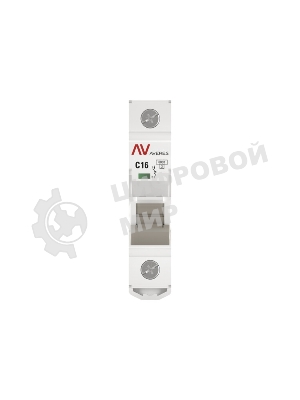 Выключатель автоматический однополюсный AV-6 16А C 6кА AVERES mcb6-1-16C-av EKF