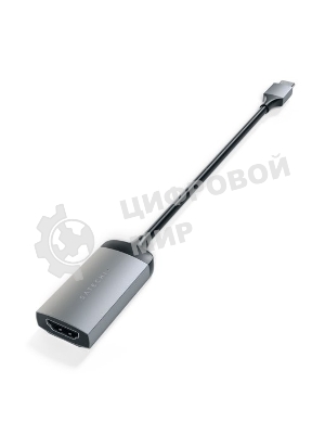 Адаптер Satechi Type-C to HDMI 4K 60HZ. Поддержка 4K/60Hz. Материал корпуса алюминий. Цвет серый космос.